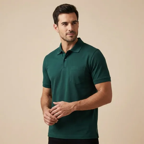 Dark_Green_Imp_K_Jali_Knit_Polo_T-Shirt_For_Men