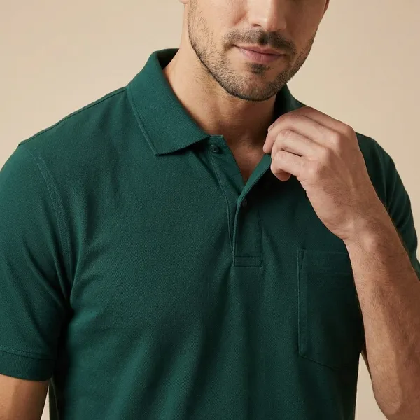 Dark_Green_Imp_K_Jali_Knit_Polo_T-Shirt_For_Men
