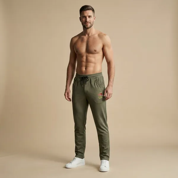 Olive_Green_Imp_Tencel_Cadbury_Joggers_For_Men