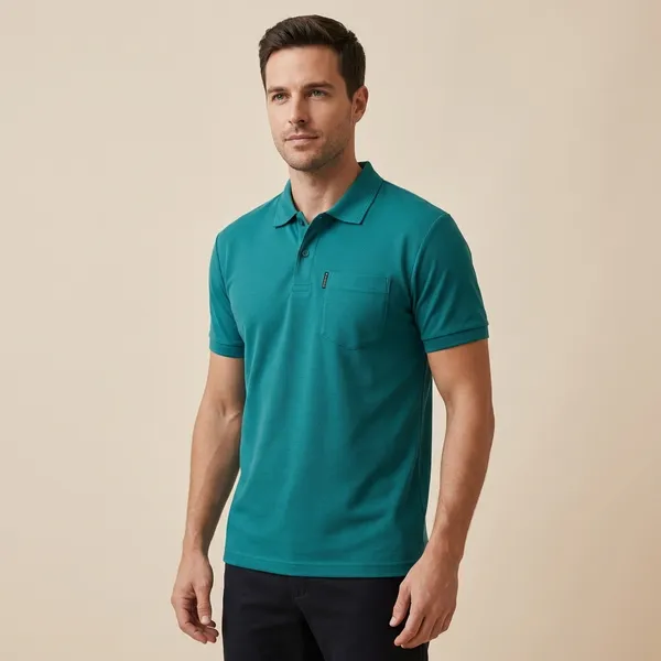 Teal_Blue_Imp_K_Jali_Knit_Polo_T-Shirt_For_Men