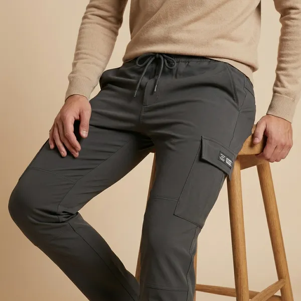 Grey_Imp_Cotton_Twill_Cargo_Pants_For_Men