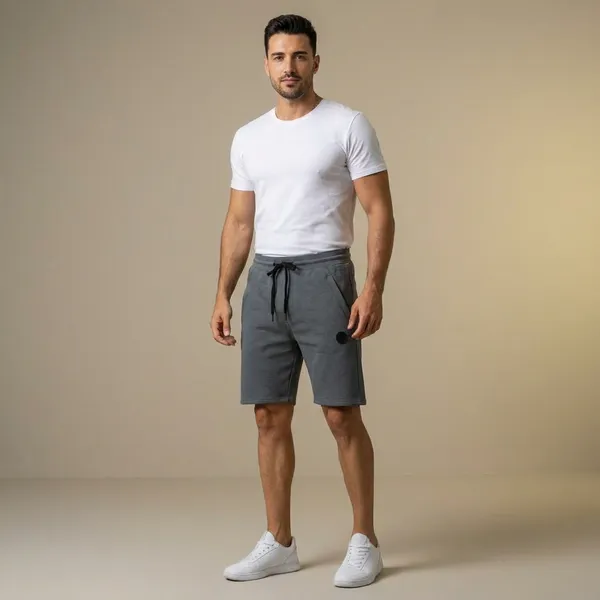Grey_Imp_Fashion_Knit_Shorts_For_Men