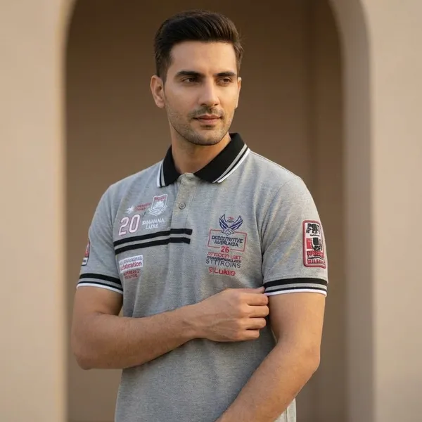 Grey_Imp_Cotton_Bio_Wash_Polo_T-Shirt_For_Men