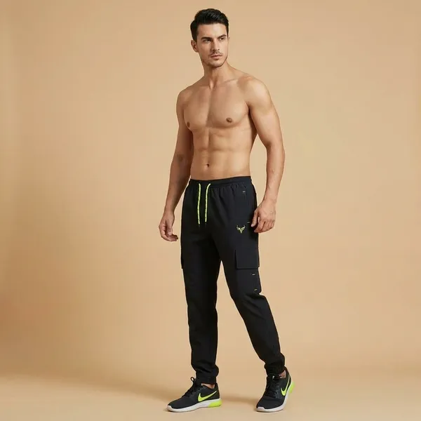Black_Imp_Ns_Lycra_Cargo_Track_Pants_For_Men