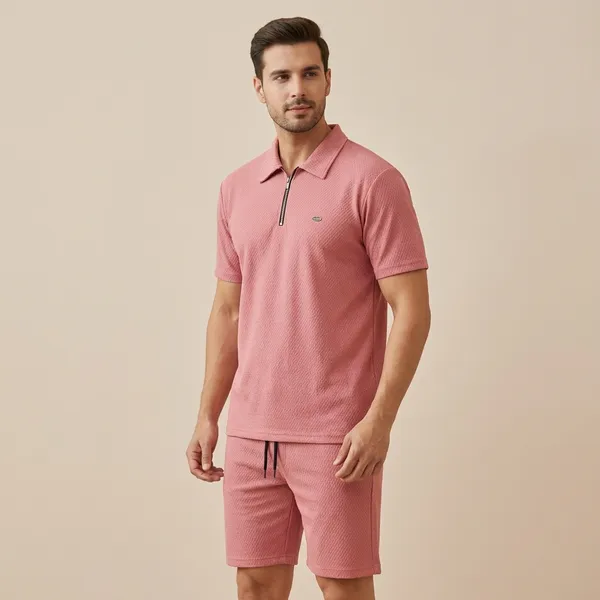 Pink_Imp_Cotton_Jacquard_Co-Ord_Set_For_Men
