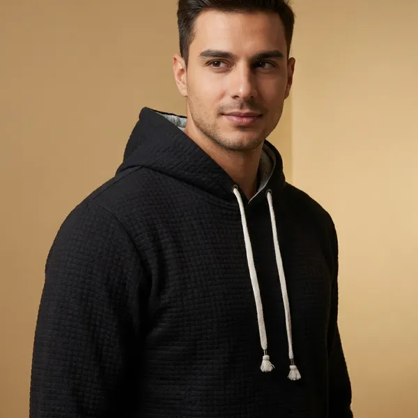 Black_Imp_Cord_Knit_Hoodie_For_Men