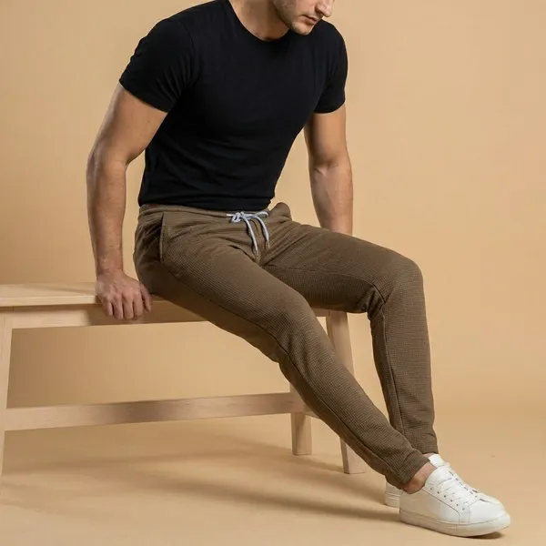 Brown_Imp_Fashion_Knit_Jogger_Pants_For_Men
