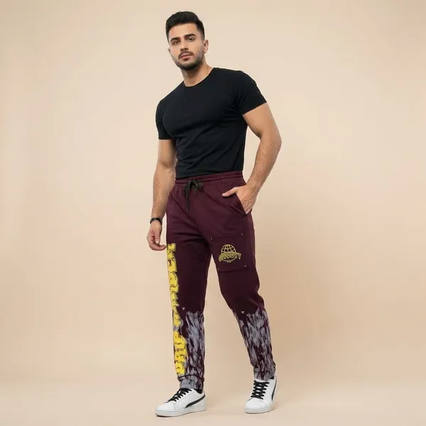 Maroon_Imp_4_Way_Lycra_Joggers_For_Men