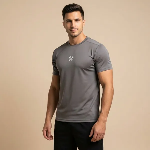 Black_Imp_Dot_Knit_Lycra_T_Shirts_For_Men
