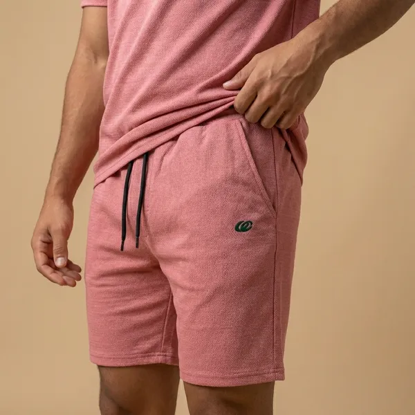 Coral_Pink_Imp_Cotton_Jacquard_Co-Ord_Set_For_Men