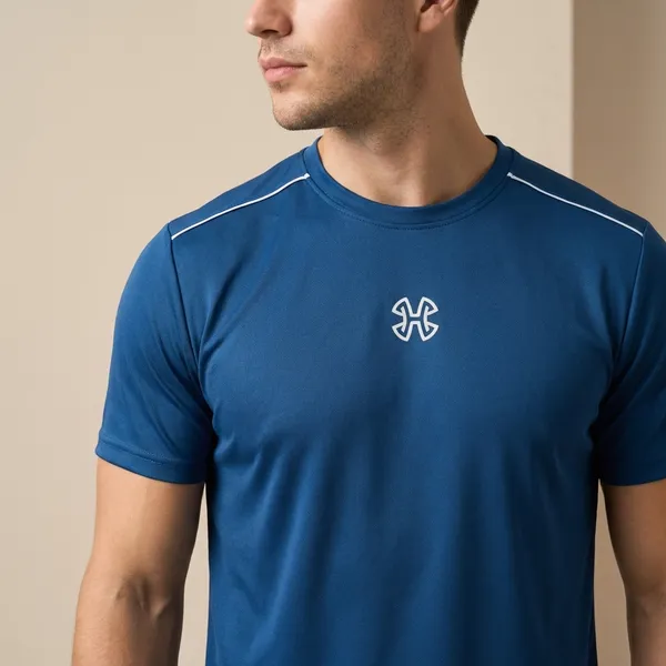 Blue_Imp_Dot_Knit_Lycra_Performance_T-Shirt_For_Men