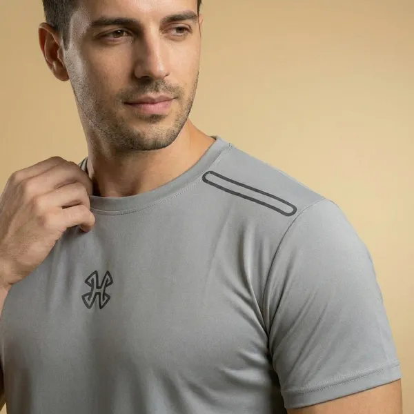 Grey_Imp_Dot_Knit_Lycra_Performance_T-Shirt_For_Men