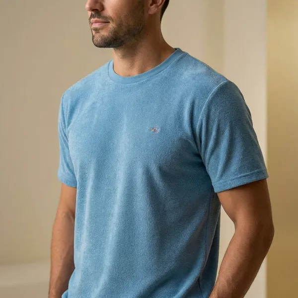 Blue_Imp_Cotton_Jacquard_Co-Ord_Set_For_Men