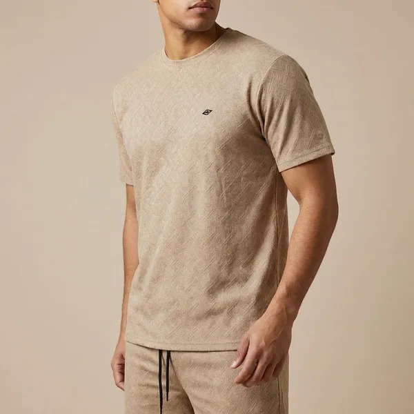 Beige_Imp_Cotton_Jacquard_Co-Ord_Set_For_Men