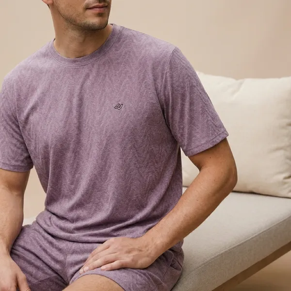 Purple_Imp_Cotton_Jacquard_Co-Ord_Set_For_Men