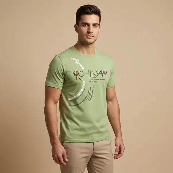 Olive_Green_Imp_Tencel_Lycra_Graphic_T-Shirt_For_Men