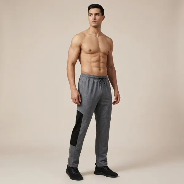Grey_And_Black_Imp_Aura_Knit_Track_Pants_For_Men