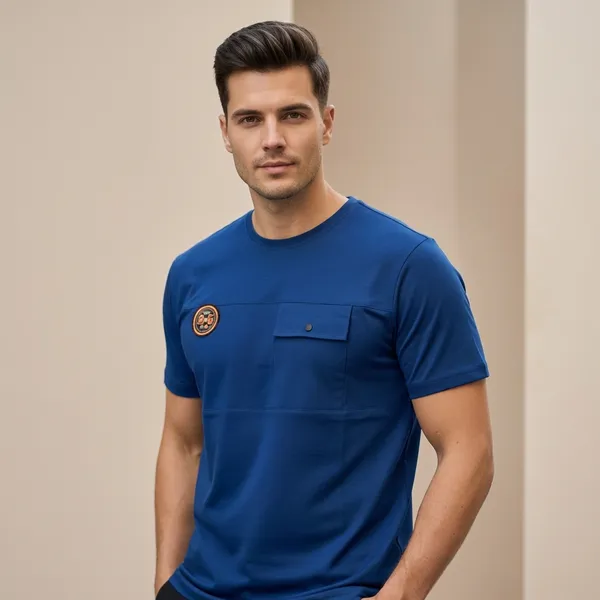 Blue_Imp_Sap_Polo_Matty_Pocket_T-Shirt_For_Men
