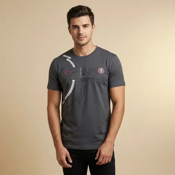 Grey_Imp_Tencel_Lycra_Casual_T-Shirt_For_Men