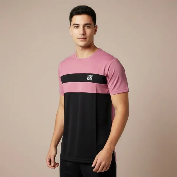 Pink_And_Black_Imp_Sap_Matty_Sports_T-Shirt_For_Men
