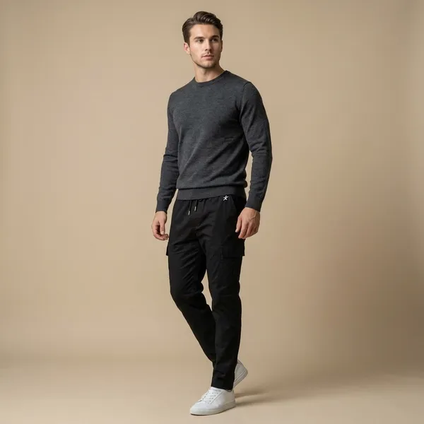 Black_Imp_Cotton_Twill_Pants_For_Men