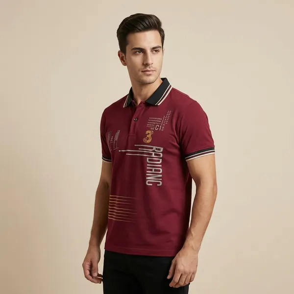 Maroon_Imp_Cotton_Bio_Wash_Polo_T-Shirt_For_Men