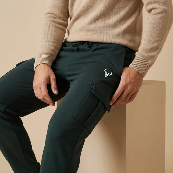 Bottle_Green_Imp_Jpj_4_Way_Cargo_Joggers_For_Men
