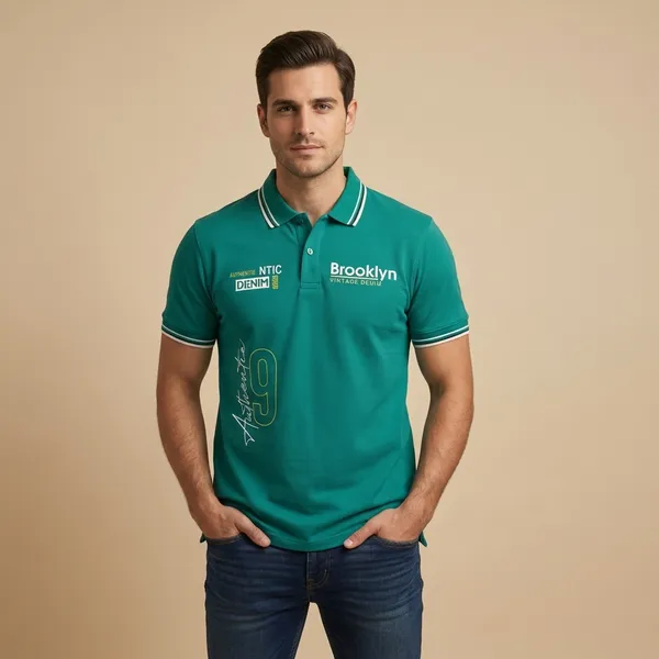 Green_Imp_Cotton_Bio_Wash_Polo_T-Shirt_For_Men