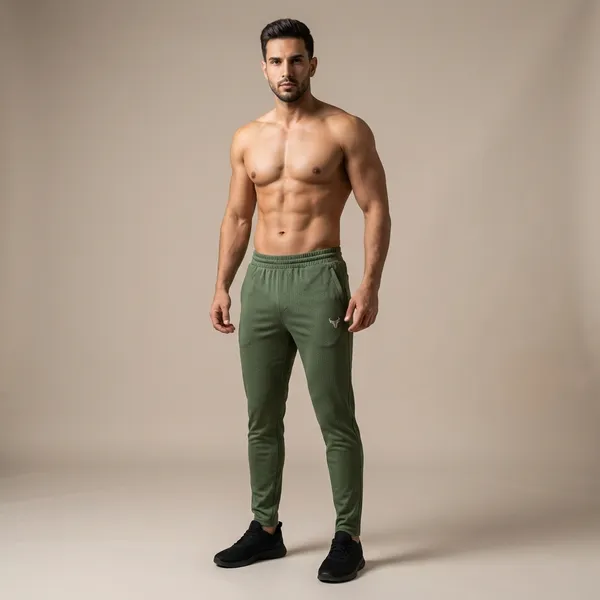 Olive_Green_Imp_Syross_Lycra_Sports_Joggers_For_Men