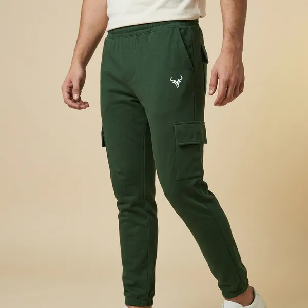 Olive_Green_Imp_Jpj_4_Way_Lycra_Cargo_Joggers_For_Men