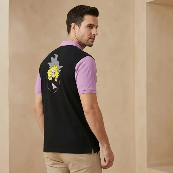 Black_And_Purple_Imp_Cotton_Bio_Wash_Polo_T-Shirt_For_Men