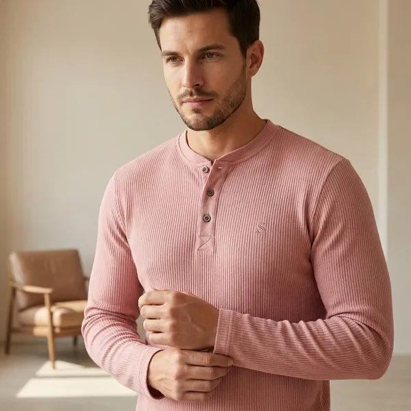 Pink_Imp_Luxury_Knit_Henley_T-Shirt_For_Men