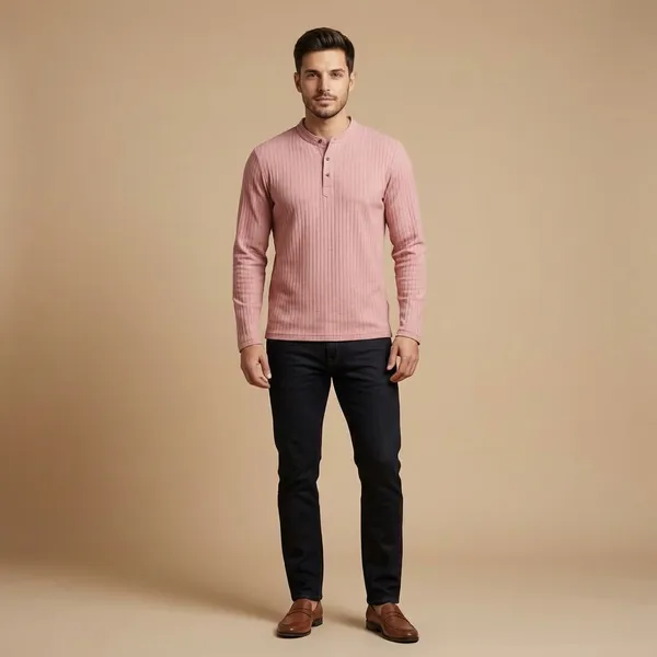 Pink_Imp_Luxury_Knit_Henley_T-Shirt_For_Men