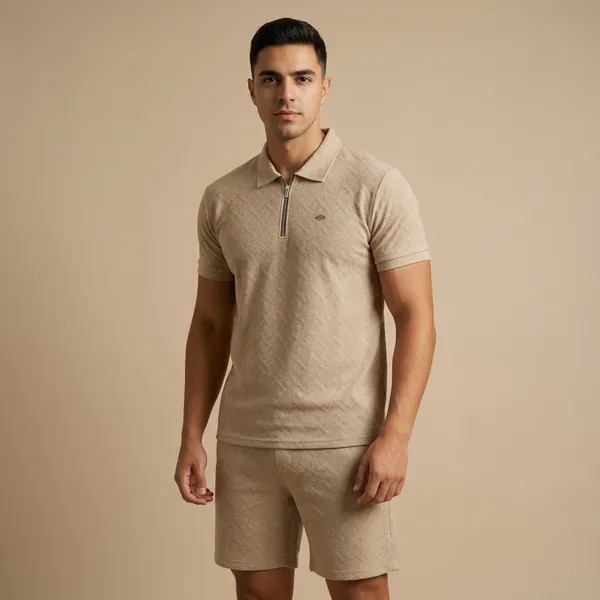 Beige_Imp_Cotton_Jacquard_Co-Ord_Set_For_Men