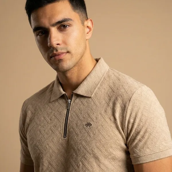 Beige_Imp_Cotton_Jacquard_Co-Ord_Set_For_Men
