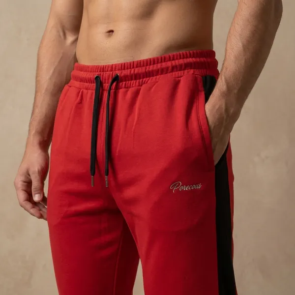 Red_And_Black_Imp_Jordan_Crush_Track_Pants_For_Men