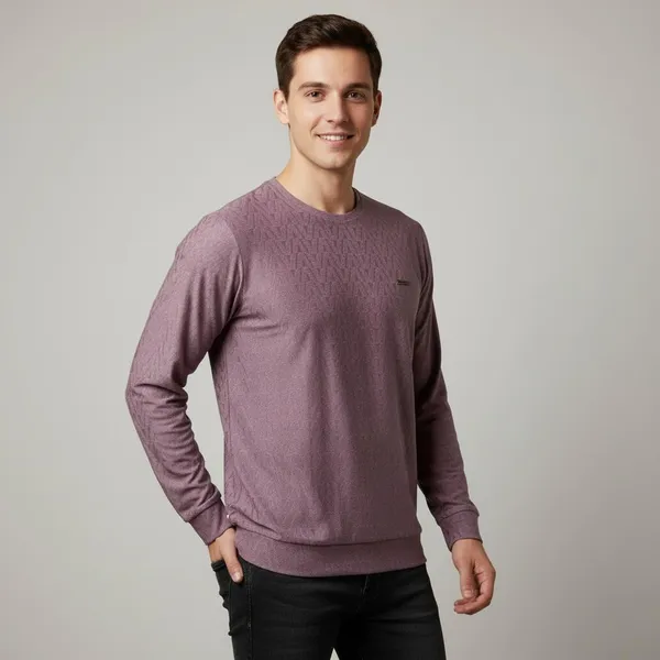 Mauve_Purple_Imp_Cotton_Jacquard_Knit_Sweatshirt_For_Men
