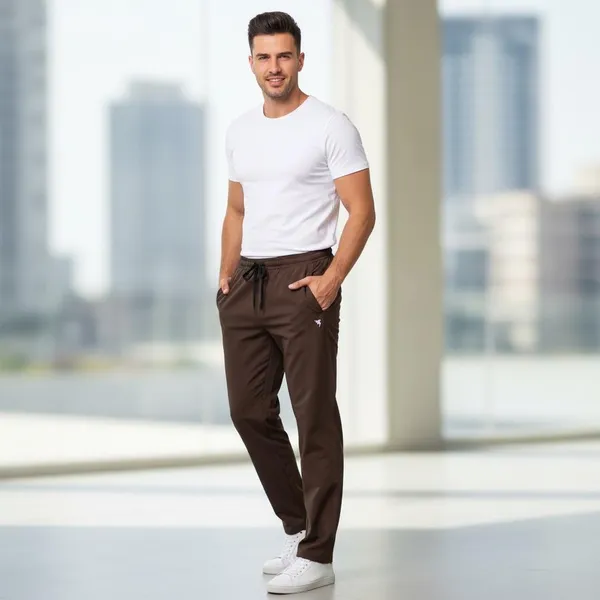 Brown_Imp_Cotton_Twill_Jogger_Pants_For_Men