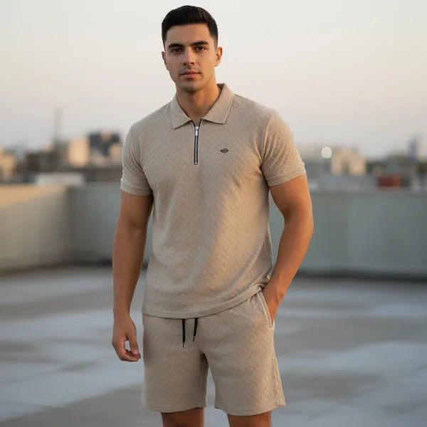 Beige_Imp_Cotton_Jacquard_Co-Ord_Set_For_Men