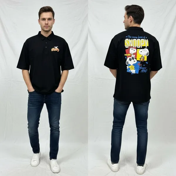Black_Imp_Cotton_Bio_Wash_Polo_T-Shirt_For_Men
