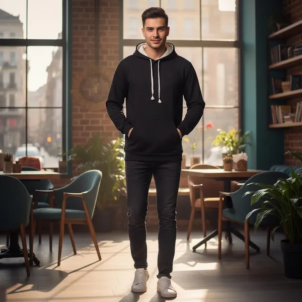 Black_Imp_Cord_Knit_Hoodie_For_Men
