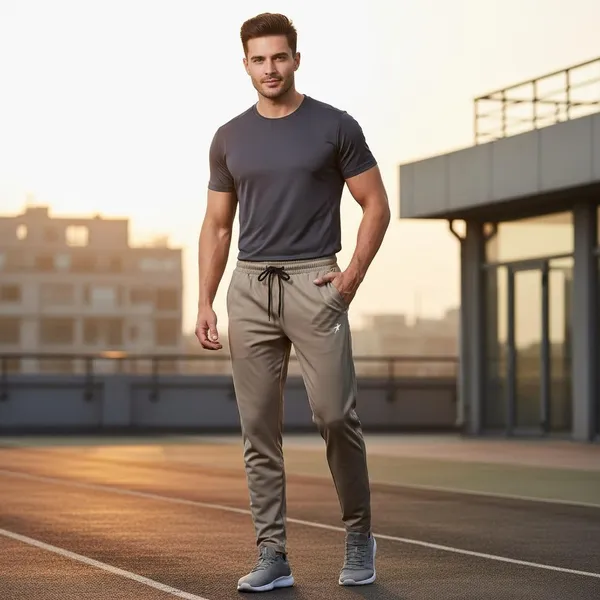 Beige_Imp_Speed_Dot_Lycra_Pants_For_Men