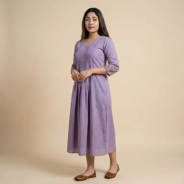 Lavender_Cotton_Floral_Printed_Linen_Shade_Anarkali_Gown_For_Women