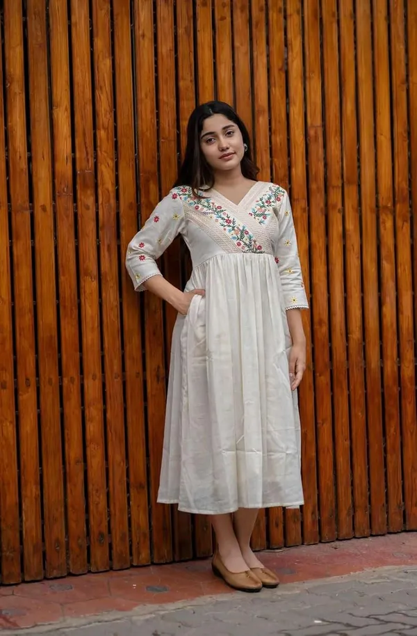 Off_White_Cotton_Embroidered_Short_Anarkali_Gown_For_Women
