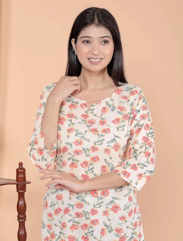 White_Rayon_Printed_Short_Kurti_Stylish_Kurta_Trendy_Short_Kurta_For_Daily_&_Office_Wear_For_Women