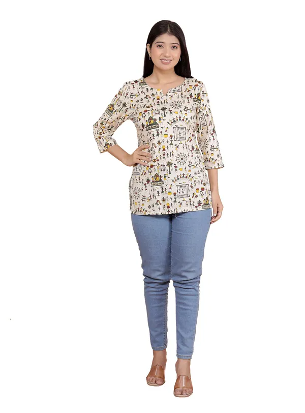 Multicolour_Rayon_Printed_Short_Kurti_Stylish_Kurta_Trendy_Short_Kurta_For_Daily_&_Office_Wear_For_Women
