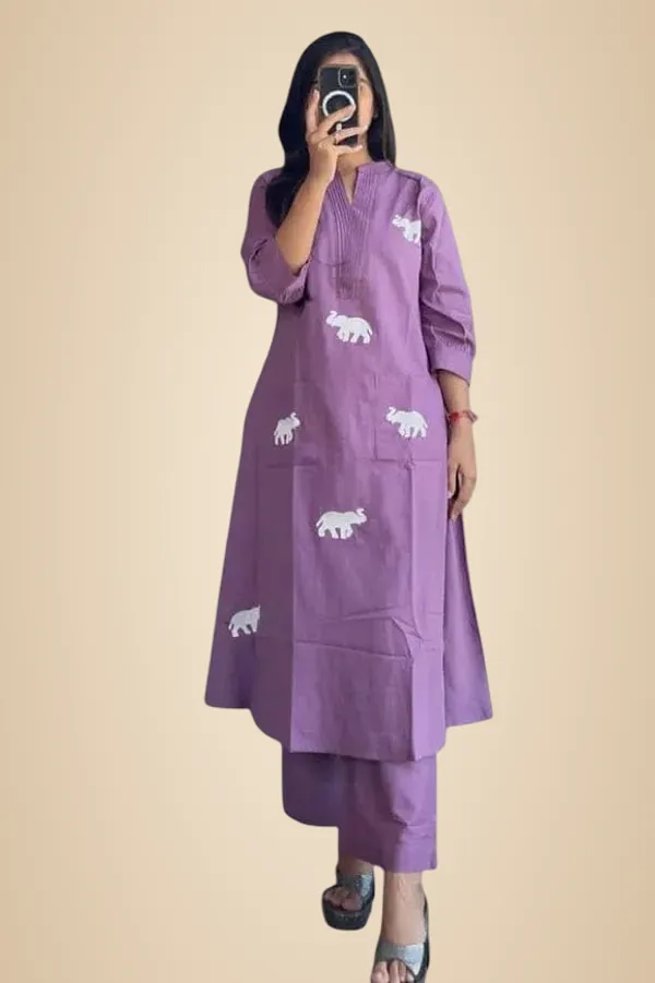 Purple_Cotton_Printed_Straight_Kurti_With_Pant_And_Dupatta_Set_For_Women