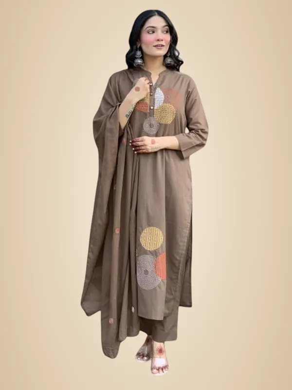 Grey_Cotton_Embroidery_Straight_Kurti_Pant_With_Dupatta_Set_For_Women