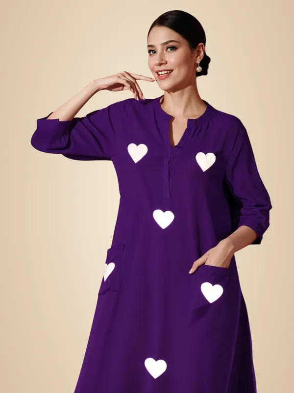Purple_Cotton_Embroidered_Straight_Kurti_With_Pant_Set_For_Women
