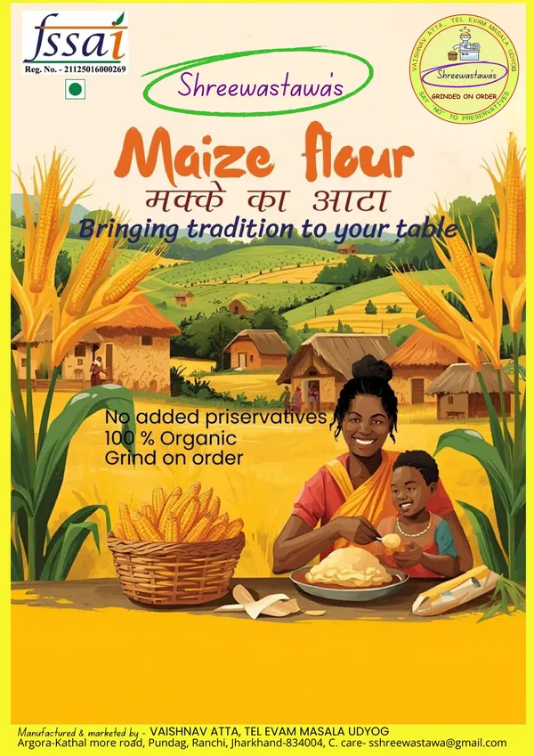 Shreewastawa's_Organic_Maize_Flour_(Makke_Ka_Atta)__|_Pure__Freshly_Ground_Makki_Atta_|_Gluten_Free,_High_Fiber_And_Non_GMO